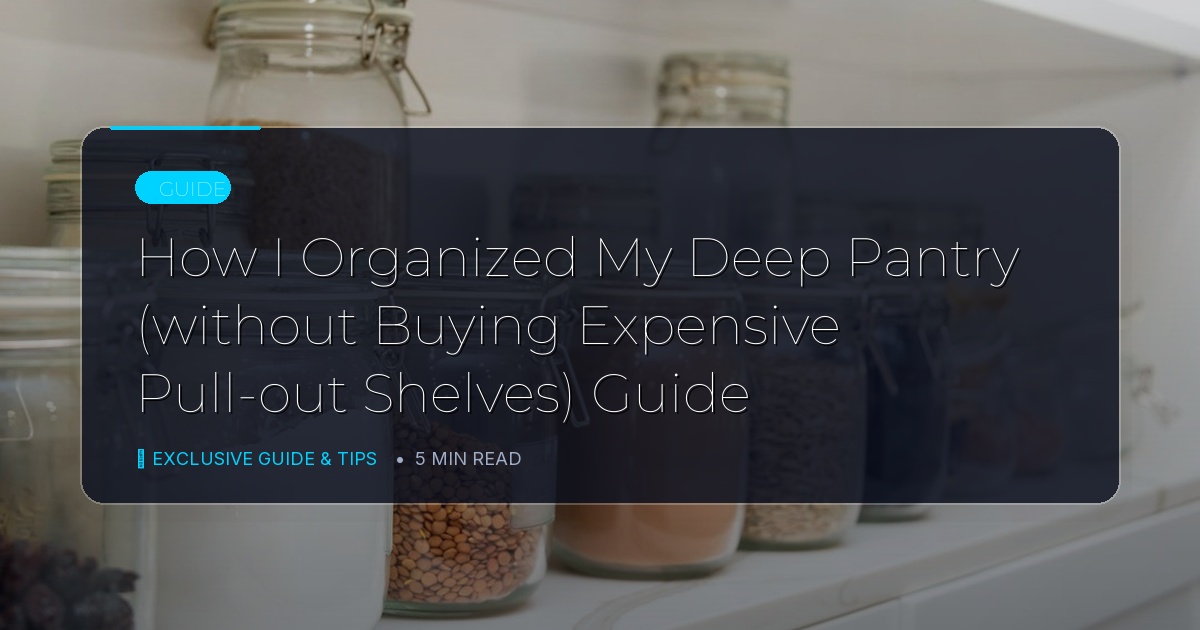 How I Organized My Deep Pantry (without Buying Expensive Pull-out Shelves) Guide